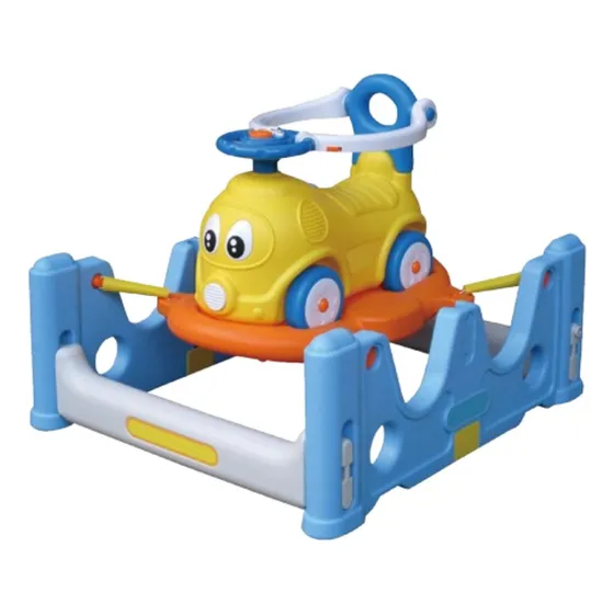 Auto 3 En 1 Saltarin Y Balancin Azul
