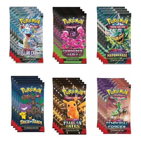 Pokémon Sobres Booster Originales Pack 4 Variedad