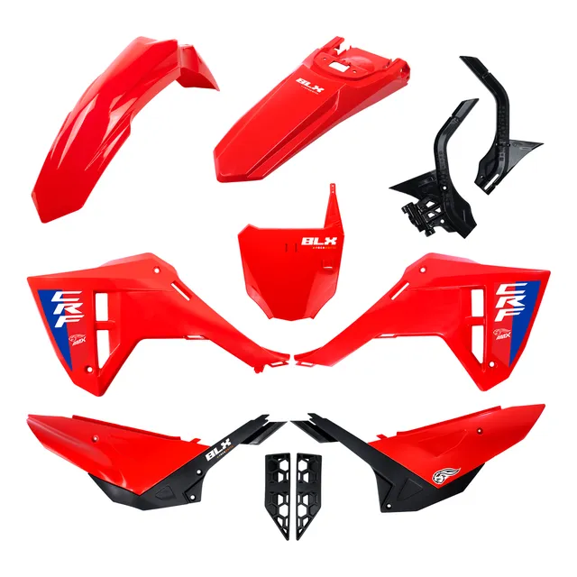 Kit Plástico F25 Roupa Amx Crf 250f C Number + Prot Quadro