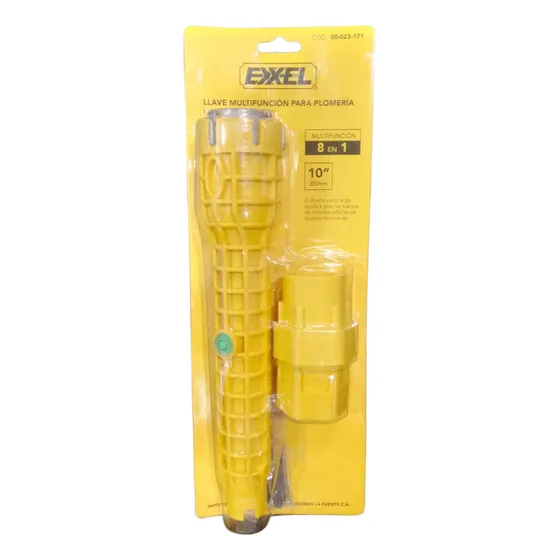 Llave Multifuncional Para Plomeria 8 En 1 / 10puLG / Exxel