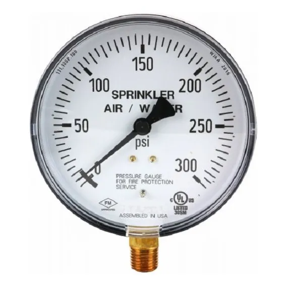 Manómetro 0-300 Psi Dial 4   Ul Fm Rociadores Incendios