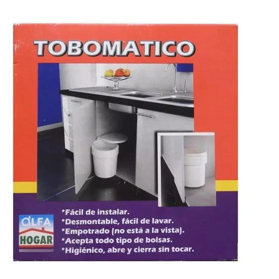 Tobo Empotrable Para La Basura Blanco Alfa 15 Litros