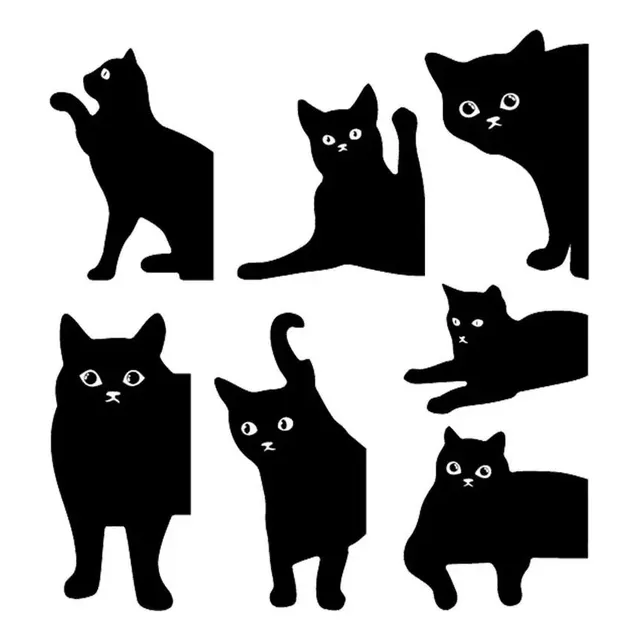 Separador Páginas Marcapáginas Magnético Gato 7 Piezas