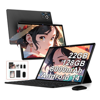 Android 14 Tablet 10'' 22+128gb 8000mah Con Teclado Mouse Android 14 Tablet 10'' 22+128gb 8000mah Con Teclado Mouse