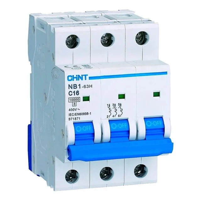 Chint Nxb-63 Breaker Riel 3 Polos 20 Amp