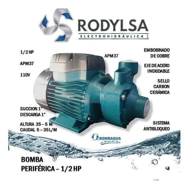 Bomba Periférica Bombagua 1/2 Hp