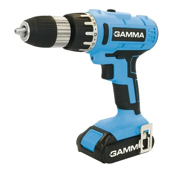 Taladro Atornillador A Bateria 21 Vcc Gamma G12301ar Color Celeste Frecuencia 50