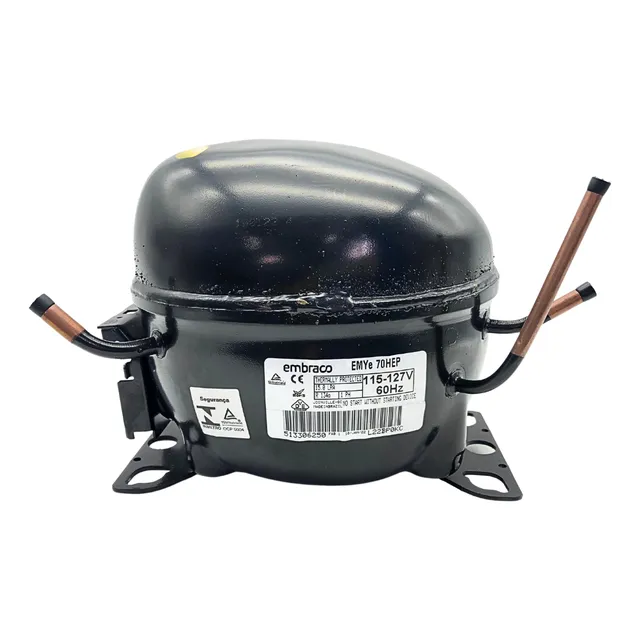 Motor compresor Emye70hep Gas R134 Embraco 110 V de 1/5 HP