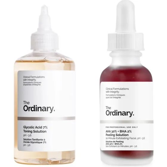 The Ordinary Kit Acido Glicolico + Aha Peeling Para Manchas