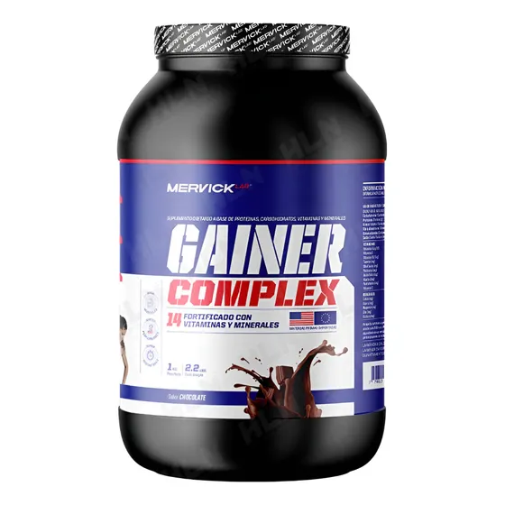 Ganador De Peso Con Proteina X1,5 Kg- Masa Muscular- Mervick Sabor Chocolate