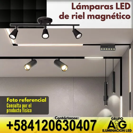 Conector P Lampara Riel Mag Empot Lical 100x100mm Negro