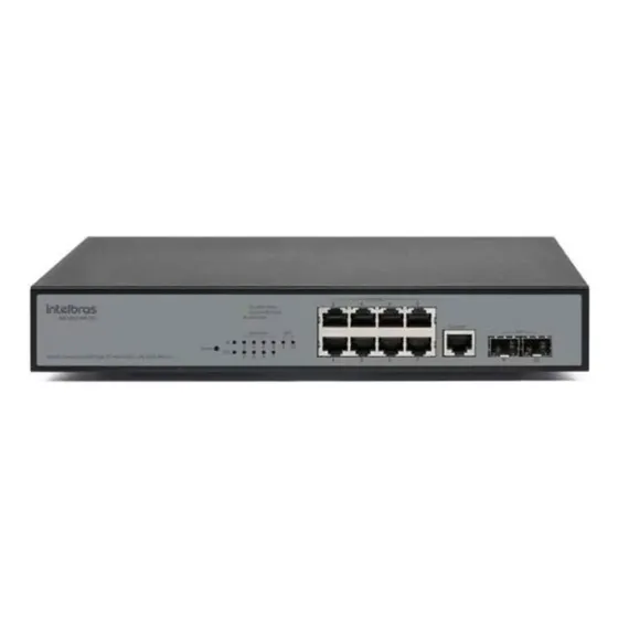 Switch gerenciavel 8 portas giga SG 1002 MR L2+ Intelbras