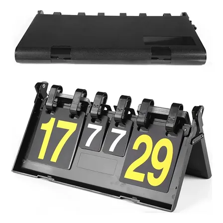Placar De Mesa Contador De Pontos Dobrável Manual Portátil Preto An (anatômico)