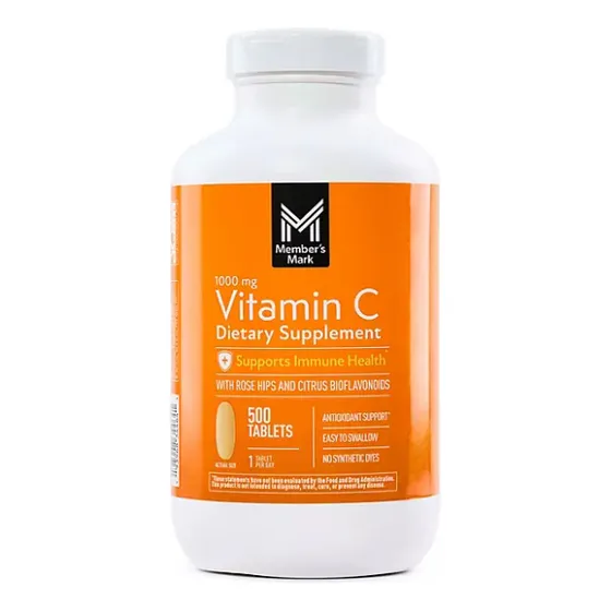 Vitamina C 1000mg Member S Mark  500 Tabletas