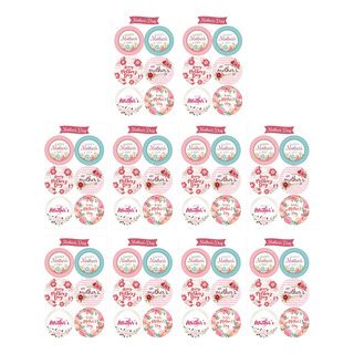 60 Uds. Pegatinas De Feliz Día De La Madre, Redondo 4cmx4cm 60 Uds. Pegatinas De Feliz Día De La Madre, Redondo 4cmx4cm