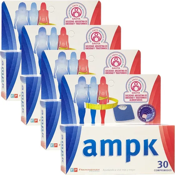 Combo 4 Ampk X 30 Adelgazante Original Envio Caba Gratis