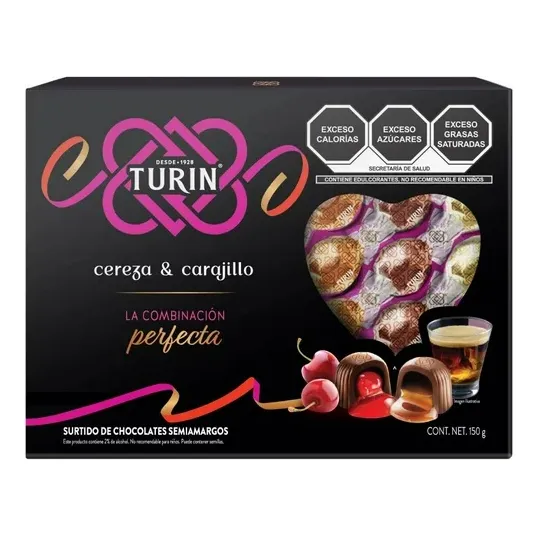 Chocolates Turin Cereza Y Carajillo Semiamargos Selectos