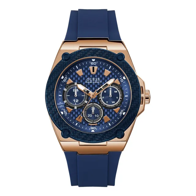 Reloj Guess Comfortable Iconic Azul Resistente A Las Manchas