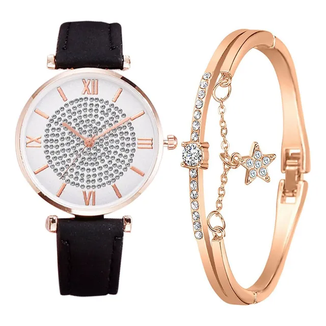 Reloj Brillante + Brazalete Estrella