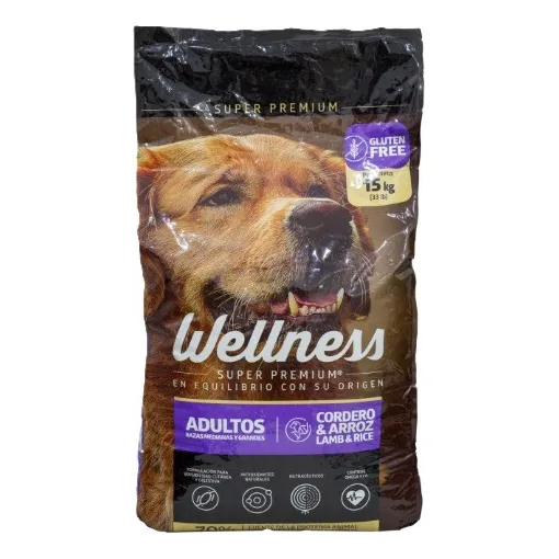 Wellness Adult Dog Rmg Cordero Y Arroz 15 Kg