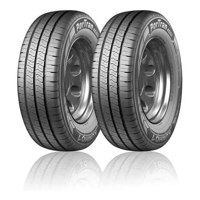 Paquete 2 Llantas 195r15 Kumho Portran Kc53 104r