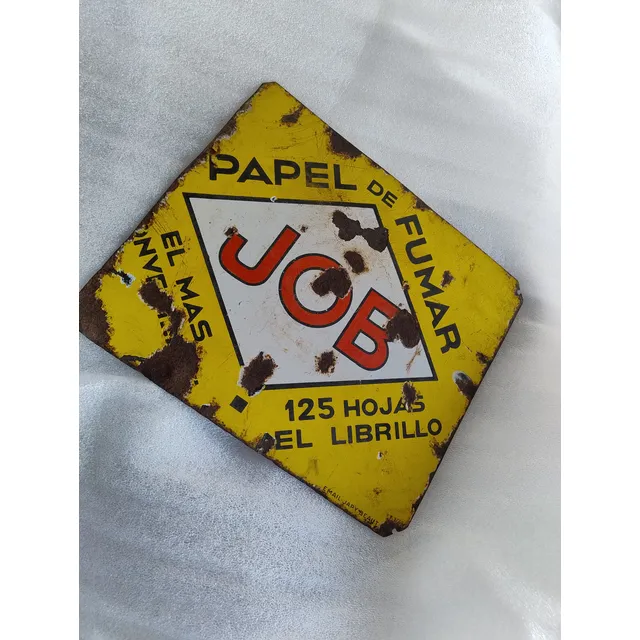 Chapa Esmaltada Antigua Job