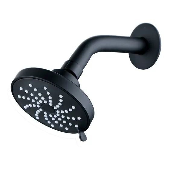 Regadera Abs Acquabela Padua Redonda Negra 4