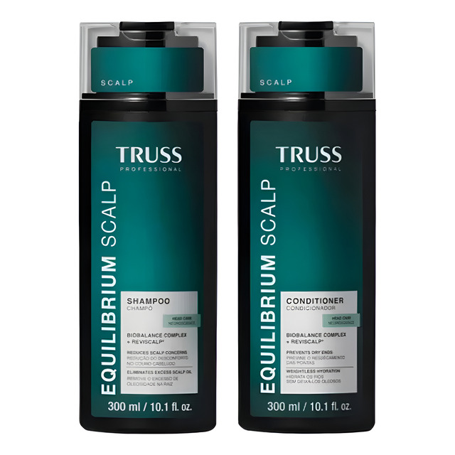 Truss Equilibrium Scalp Kit Shampoo E Condicionador 300ml Truss Equilibrium Scalp Kit Shampoo E Condicionador 300ml