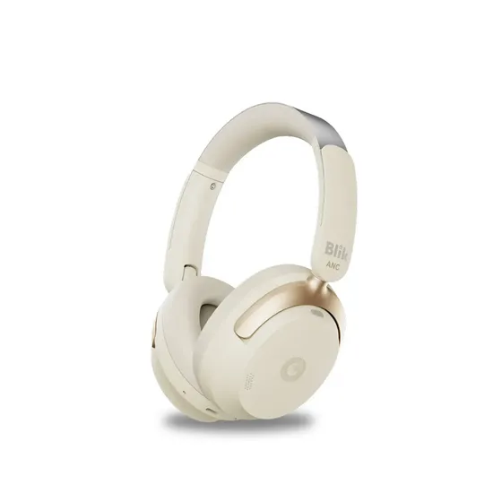 Audifonos Bluetooth Blik Aura950 Cancelación De Ruido 72h Crema