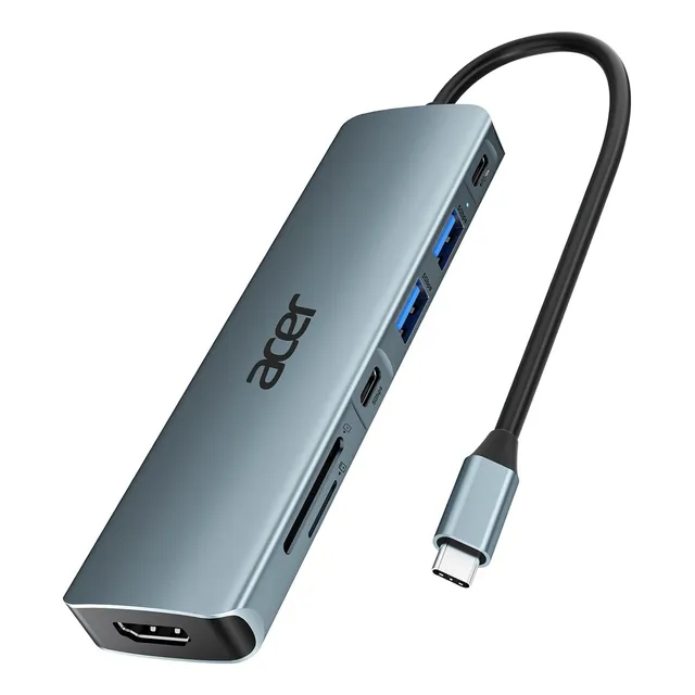 Acer Usb C Hub, 7 En 1 Usb C A Hdmi Splitter