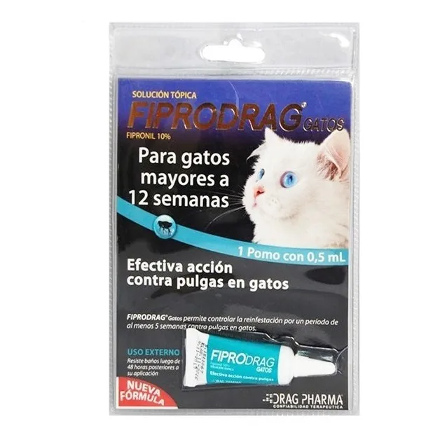 Pipeta Antiparasitaria Fiprodrag Para Gato Pethome