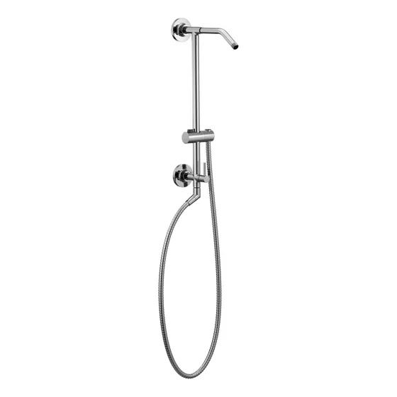Deslizante Ducha Cromada Sistema Manguera Requiere Valvula