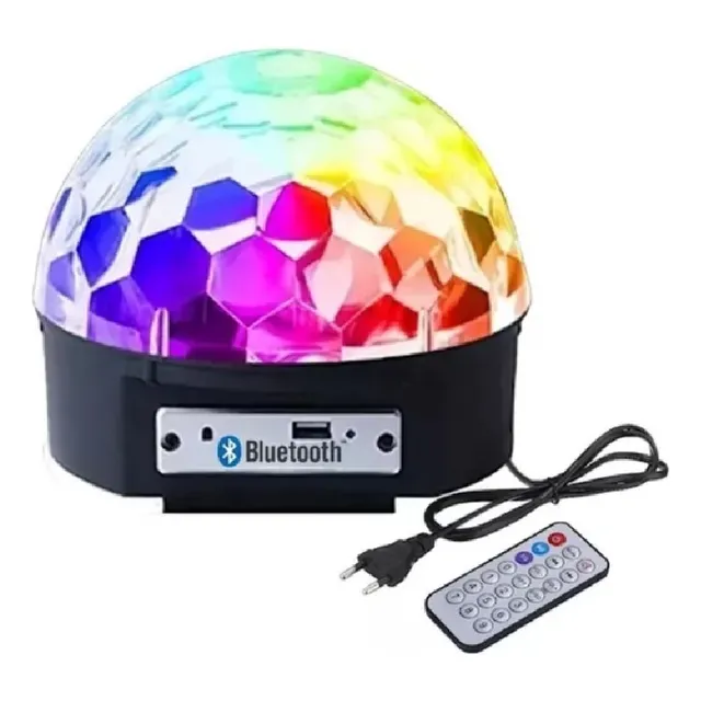 Bola De Luces Led Para Discoteca Con Parlante Bluetooth