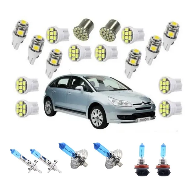 Kit Lampadas Super Branca + Led, C4 Todos 2007/2014
