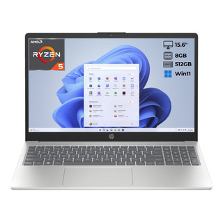 Notebook Hp 15.6 Ryzen 5 7520u 8gb 512gb Ssd W11 Plateado Notebook Hp 15.6 Ryzen 5 7520u 8gb 512gb Ssd W11 Plateado