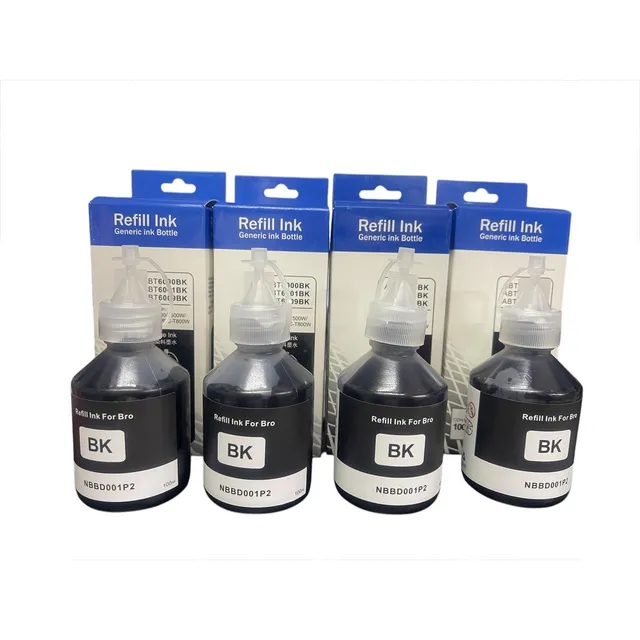 4 Botellas Compatibles Negra, Dcp T920 T4500 T220 T520 Negro
