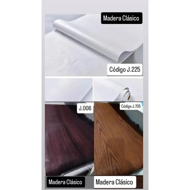 Rollo De Papel Vinilo Madera Autoadhesivo 5 Mts Texturados