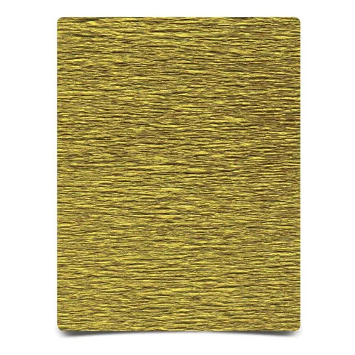 Papel Crepom Italiano Dourado Ouro Impermeavel 10 Un 48cmx2m Cor única Única