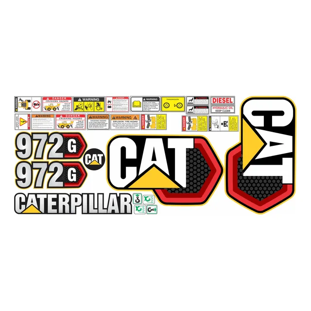 Calcomanías Caterpillar 972g Version Moderna