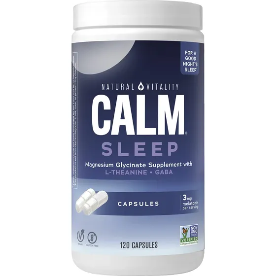 Suplemento Natural Vitality Calm Sleep Magnesio 120 Cápsulas