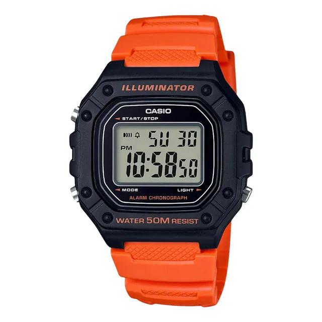 Reloj Casio Hombre Color Naranja W218hc-4b2vcf