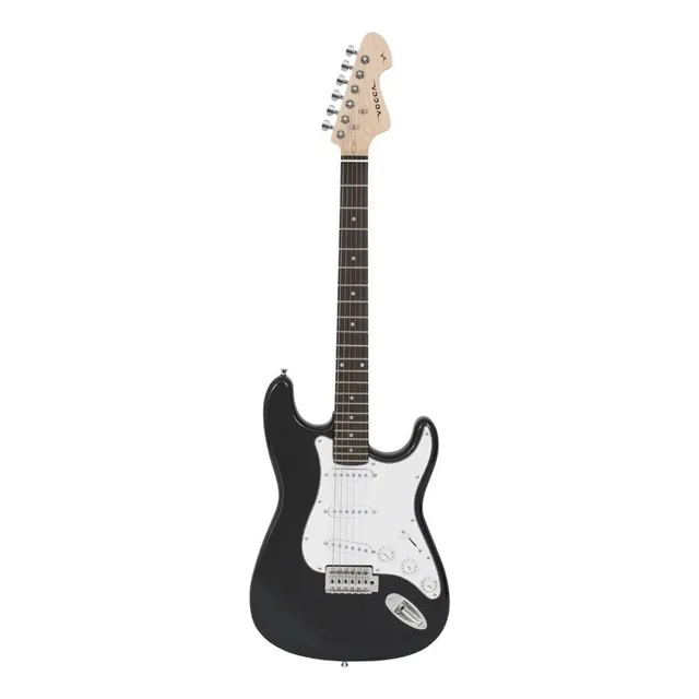Guitarra Elétrica Vogga Vcg601 De Madeira Maciça Metallic Black Com Diapasão De Bordo