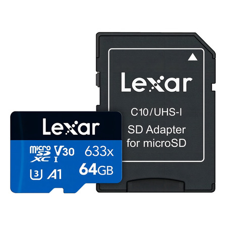 Tarjeta De Memoria Lexar Lsdmi64gbbcn633n High-performance 633x 64gb Tarjeta De Memoria Lexar Lsdmi64gbbcn633n High-performance 633x 64gb