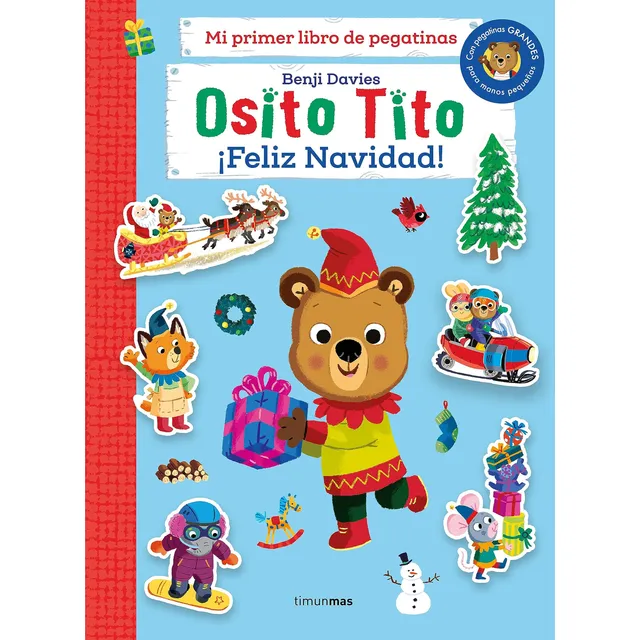 Osito Tito. Mi Primer Libro De Pegatinas. ¡feliz Navidad!