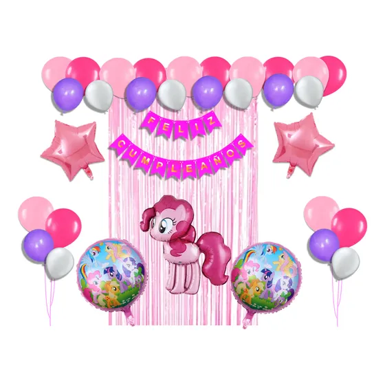 Kit Decoración Para Fiesta De Cumpleaños Temática (58 Pzas)