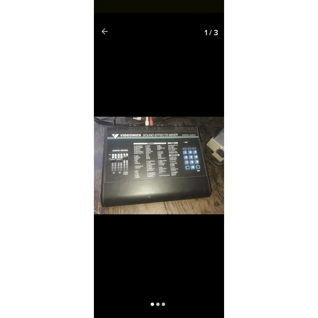 Videonics Sound Mixer Digital Effects Sound