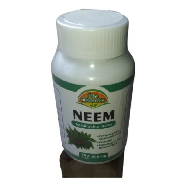 Hojas De Neem 100% Natural En Cápsulas - 3 Frascos 300 Uds. 