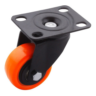 12 Rodajas Naranja Poliuretano Balero Giratoria 1 1/2 12 Rodajas Naranja Poliuretano Balero Giratoria 1 1/2