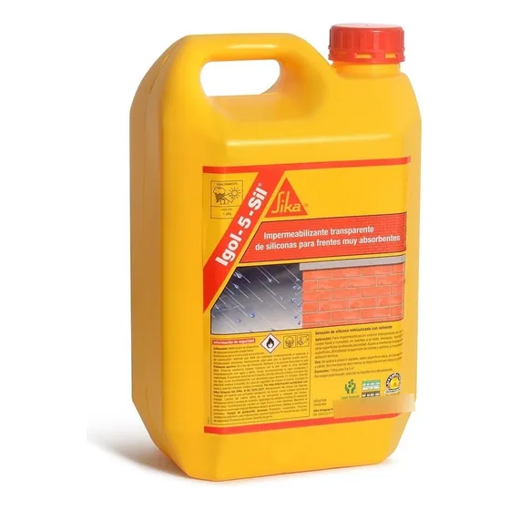 Impermeabilizante Siliconado Ladrillos Igol 5 Sil 5 Lt Sika