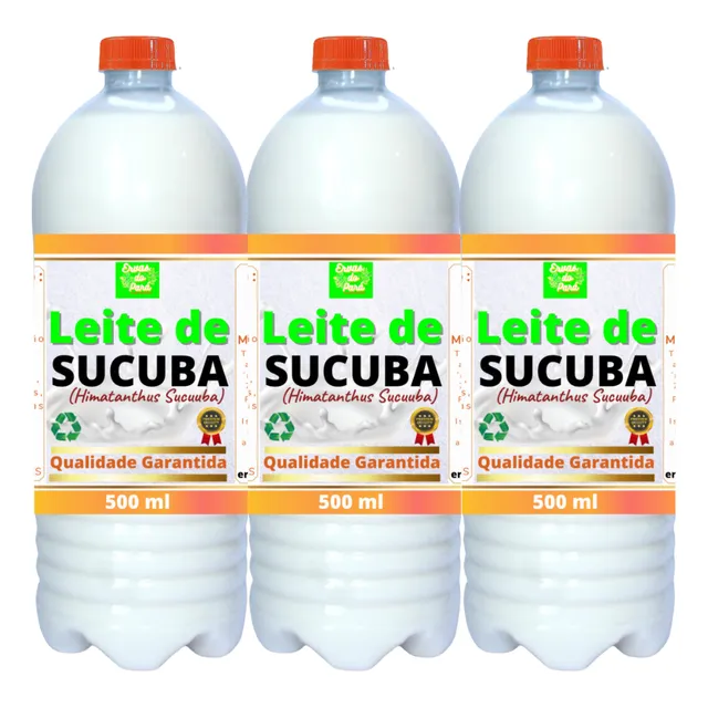 Leite De Sucuba, 500ml - Kit Com 3 Unidades